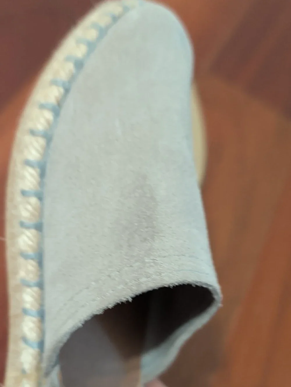 Verbena CARMEN Light Taupe Gray Suede Espadrille Flats - Women